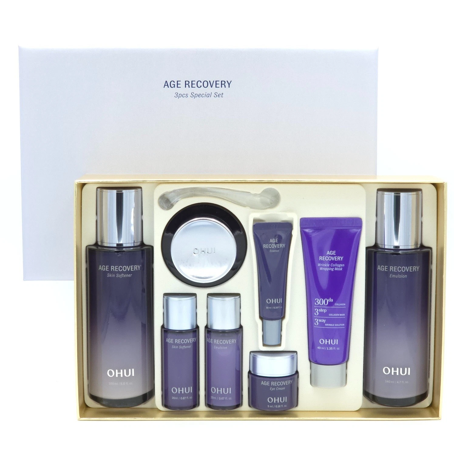 OHUI Age Recovery Special Set Bộ phục hồi da lão hoá 8 món bổ sung baby collagen